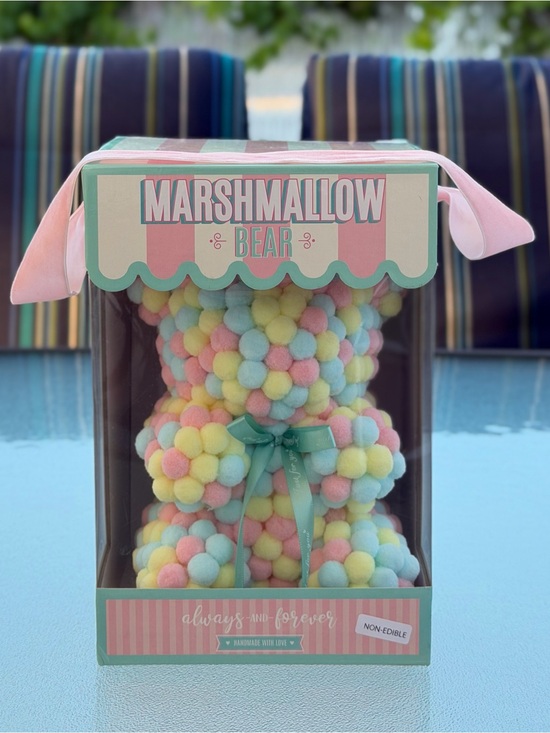 Always and Forever Other - Always and Forever Multicolor Pastel Non-Edible Marshmallow Bear Toy